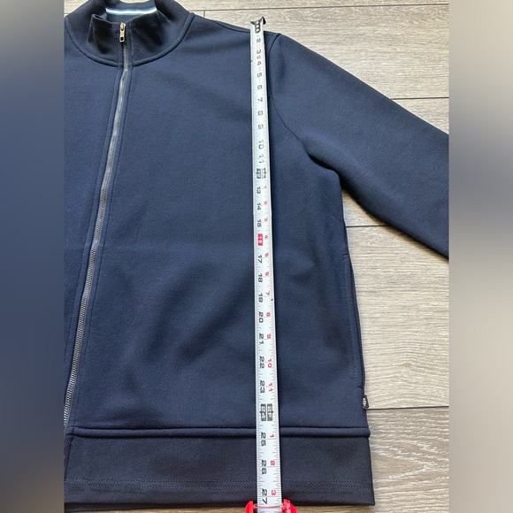 Ted Baker Tymos Navy Zip Up Sweatshirt Size 7 US SIZE 3XL - Picture 3 of 12